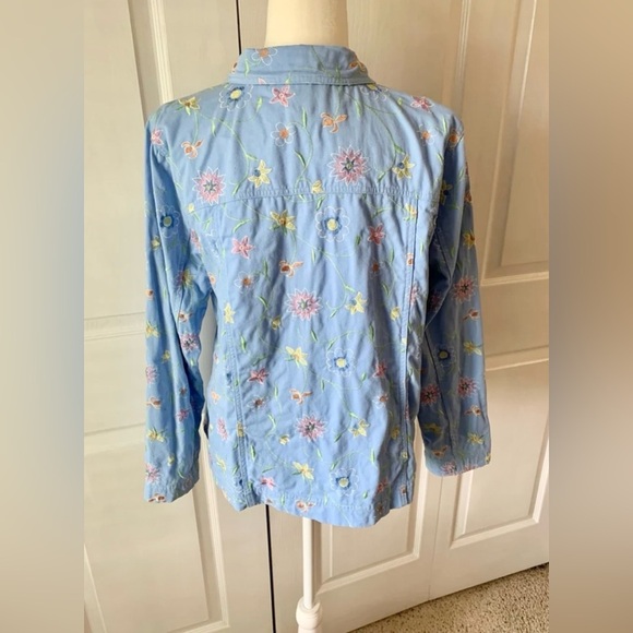 Jacket Denim & Co jean coat woman’s size large new condition - Picture 3 of 4